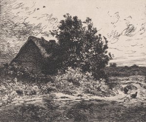 Bush Kercassier, ca. 1875-80. af Charles Emile Jacque