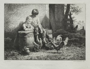 Lille lille. af Charles Emile Jacque