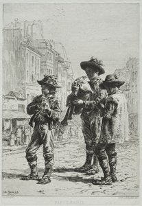 Pifferaris af Charles Emile Jacque