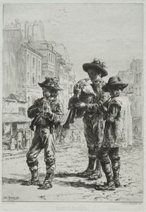 Pifferaris. af Charles Emile Jacque