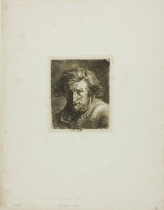 Portræt af kunstneren af Charles Emile Jacque