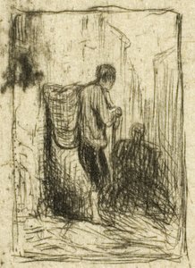 Rag-Picker af Charles Emile Jacque