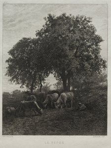 Hvile af Charles Emile Jacque