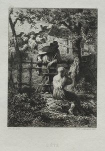 Sommerdag af Charles Emile Jacque