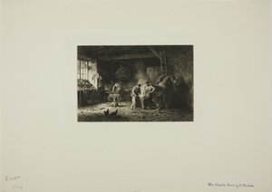 Smedeværkstedet af Charles Emile Jacque