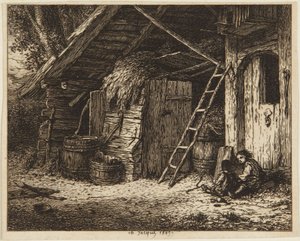 Hønekuppet - 1849 af Charles Emile Jacque