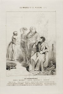 The Hydropaths: First Treatment (plade 1) af Charles Emile Jacque