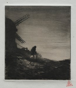 Møllen, 1848. af Charles Emile Jacque