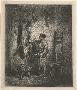 Svineslagteren af Charles Emile Jacque