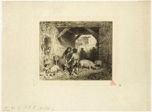 Svineslagterne af Charles Emile Jacque