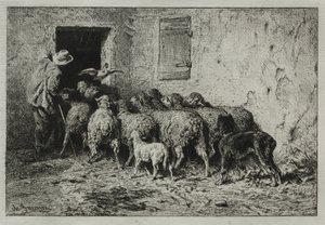 Returneringen af Charles Emile Jacque