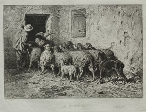 Returneringen. af Charles Emile Jacque
