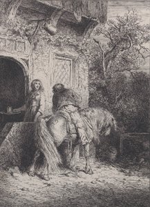 Rytteren, ca. 1845. af Charles Emile Jacque