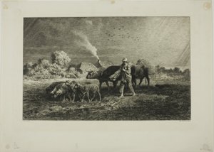 Stormen af Charles Emile Jacque