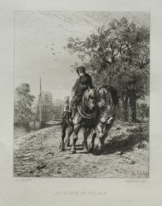 Slæbestien af Charles Emile Jacque