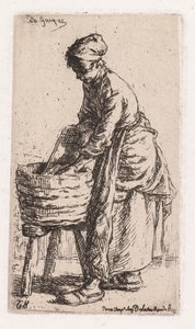 Vaskekone af Charles Emile Jacque