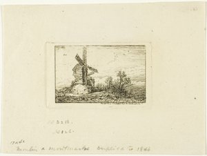 Vindmølle af Charles Emile Jacque