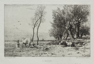 Vinter af Charles Emile Jacque