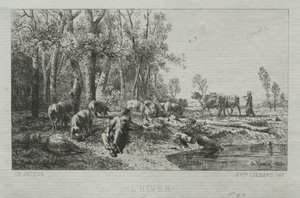 Vinter af Charles Emile Jacque