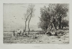 Vinter. af Charles Emile Jacque