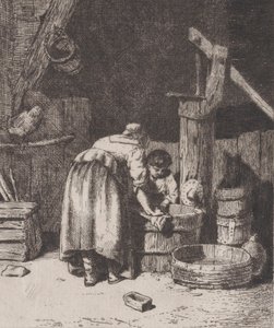 Damevask, ca. 1845-50. af Charles Emile Jacque