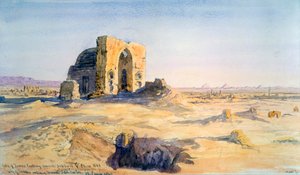 Gravbyen, ser mod Sakkara, Kairo, Egypten, 1863.