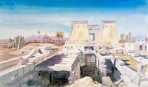 Karnak, Egypten, 1863