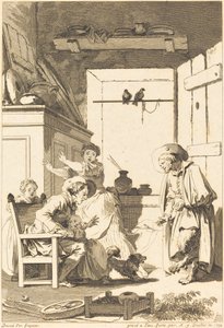 Belphegor af Charles Emmanuel Patas and Antoine Jean Duclos after Jean Honoré Fragonard
