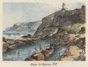 Sydafrika: Cape St Blaize, CP (farvelitografi) af Charles Ernest Peers