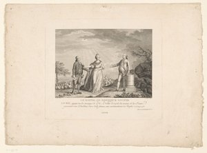 Jacques Neckers tilbagevenden, 1788 Le recall de Monsieur Necker (titel på objekt) af Charles Etienne Gaucher
