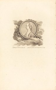 Marie Antoinette af Charles Etienne Gaucher after Jean Michel Moreau