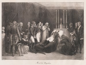 Napoleons død, begyndelsen af det 19. århundrede af Charles Etienne Pierre Motte