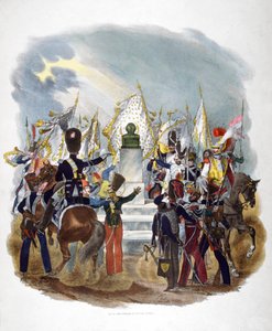 Forskellige franske hæruniformer og regimenter, 1823.