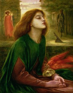 Kopi af Beata Beatrix af Dante Gabriel Rossetti (1828-82), ca. 1900-10 (olie på lærred)