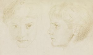 Edward Robert Hughes, 16 år, 1867 (kridt på papir)