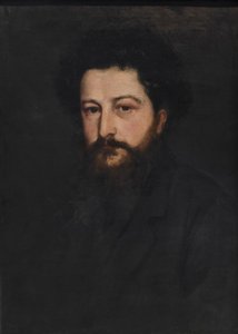 Portræt af William Morris i trediverne af Charles Fairfax Murray
