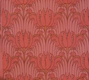 Tapet designet af Voysey, Victorian af Charles Francis Annesley Voysey