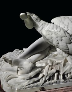 En Rhodopis-figur i naturlig størrelse på sokkel, 1862 af Charles Francis Fuller