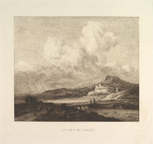 Et udbrud af sollys, 1860. af Charles Francois Daubigny