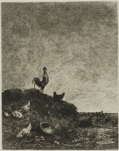 Daggry (Hanens krage) af Charles Francois Daubigny