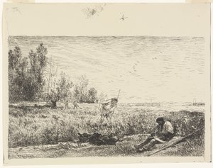 Høslæt af Charles Francois Daubigny