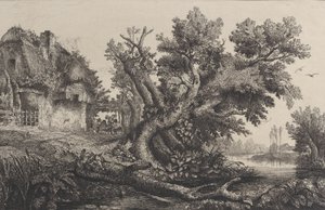 Arbor, 1838. af Charles Francois Daubigny
