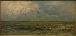Havet, gråvejr af Charles Francois Daubigny
