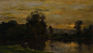 Landskab med ænder, 1872.