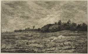 Pre des Graves i Villerville (Calvados) af Charles Francois Daubigny