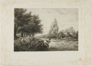 Tæt på Choisy-le-Roi af Charles Francois Daubigny