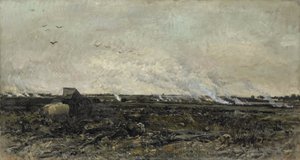 oktober af Charles Francois Daubigny