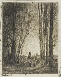 Flokkens tilbagevenden af Charles Francois Daubigny