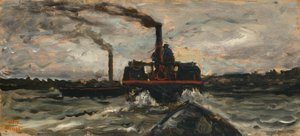 Flodbåd af Charles Francois Daubigny
