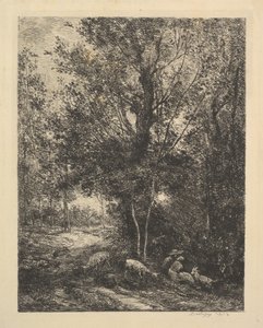 Hyrde og hyrdinde, 1874. af Charles Francois Daubigny